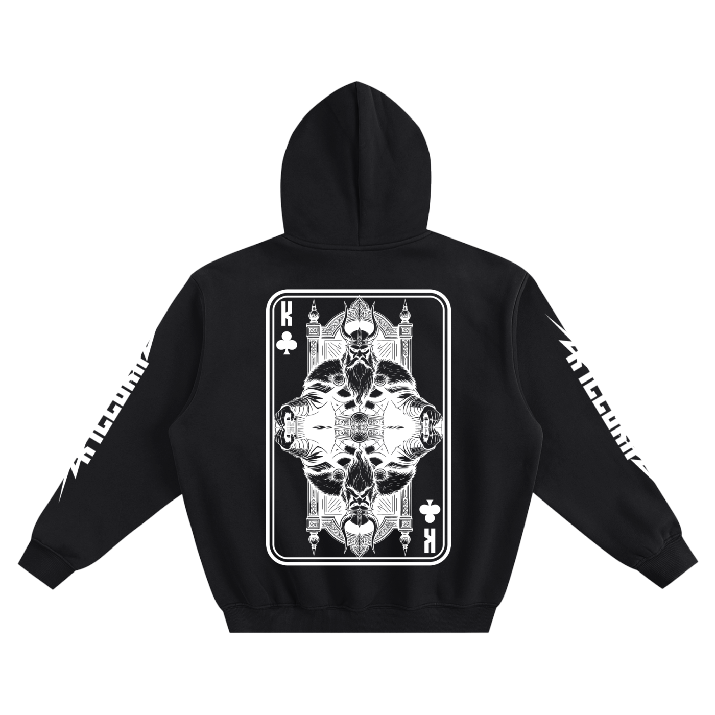 King of Clubs Fleeced Boxy Hoodie