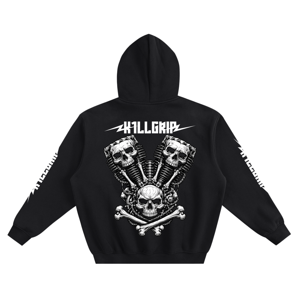 BoneHead Fleeced Boxy Hoodie