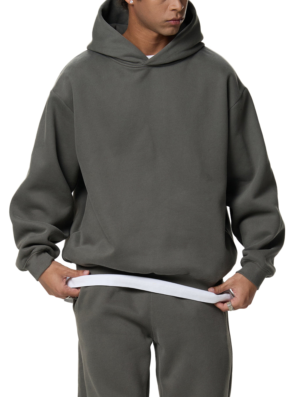 King of Clubs Fleeced Boxy Hoodie