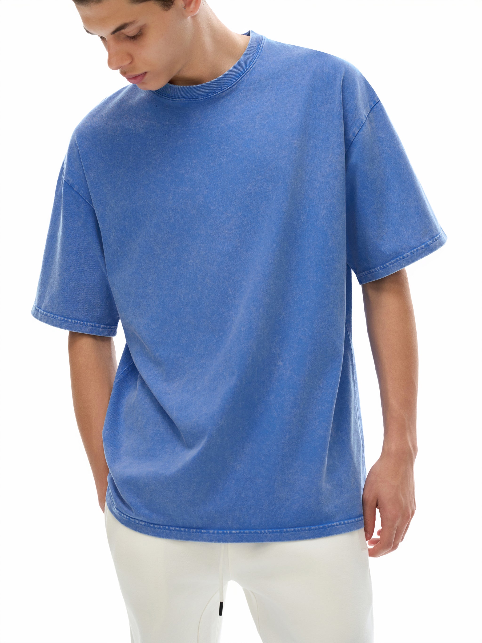 Bikers Prayer Snow Washed Oversized Cotton T-Shirt