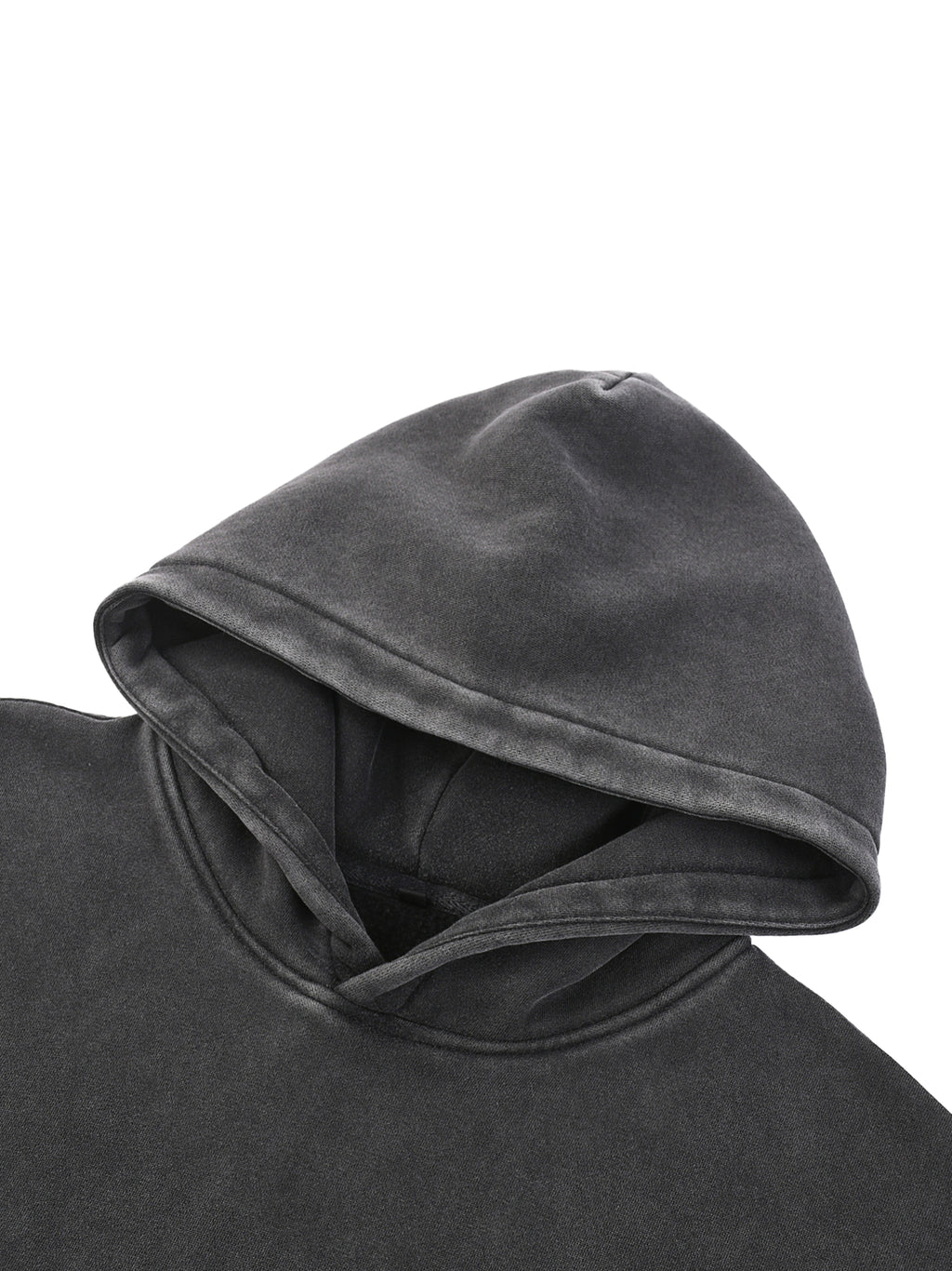 Teeth Snow Wash Fleece Oversize Hoodie