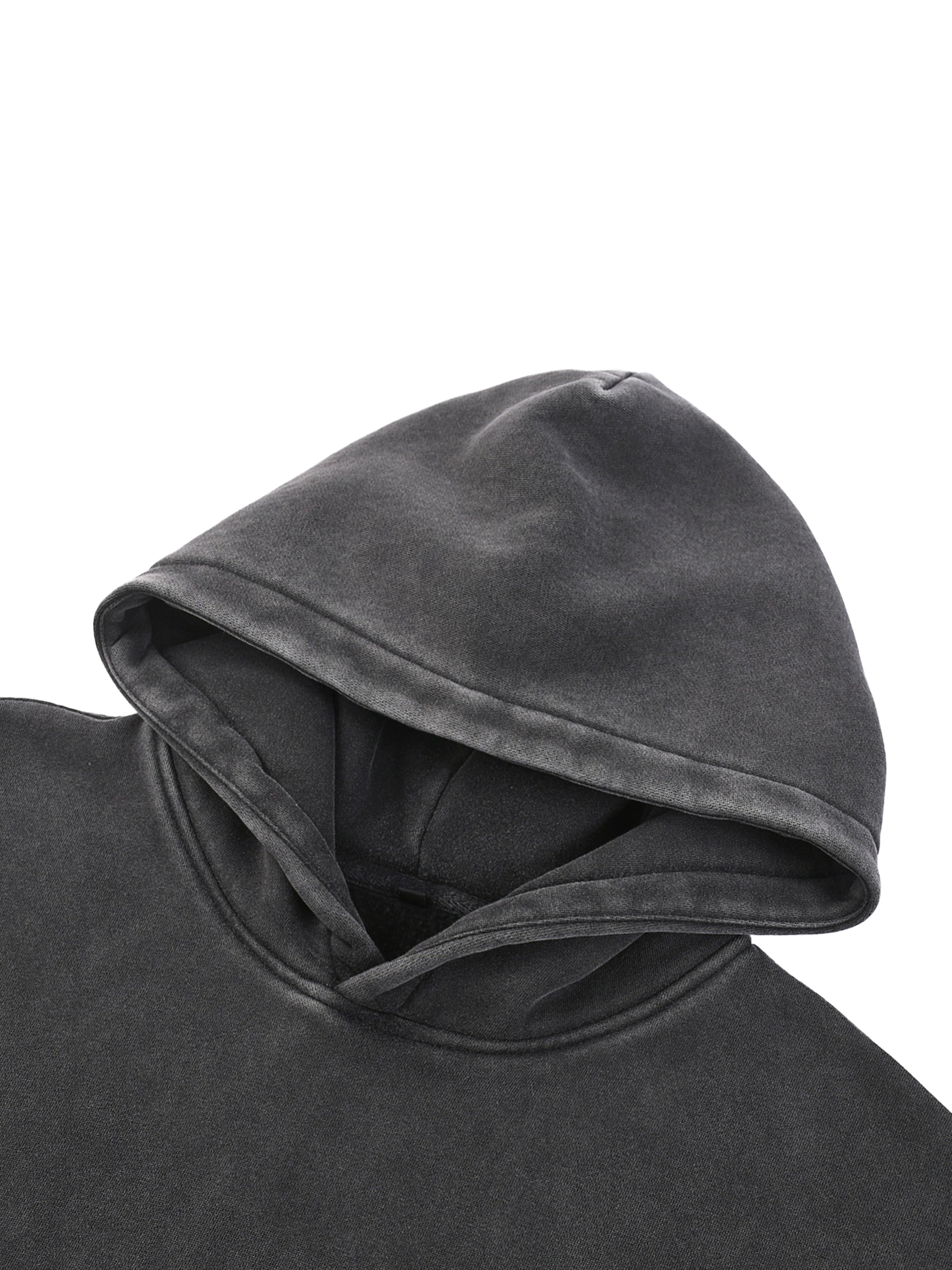Teeth Snow Wash Fleece Oversize Hoodie